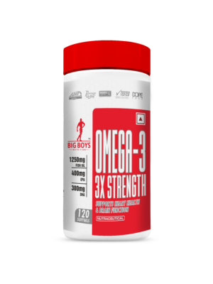 Big Boys Nutrition Omega-3 3X Strength – High-Potency Fish Oil