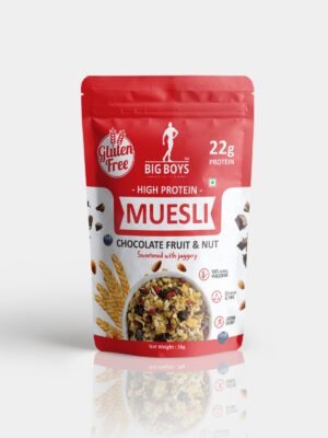 Big Boys Nutrition High Protein Muesli – Chocolate, Fruit & Nut (Gluten Free)
