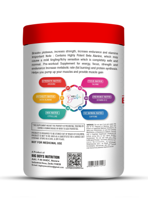 Big Boys Nutrition Pre Workout – Powerhouse Energy, Strength & Endurance