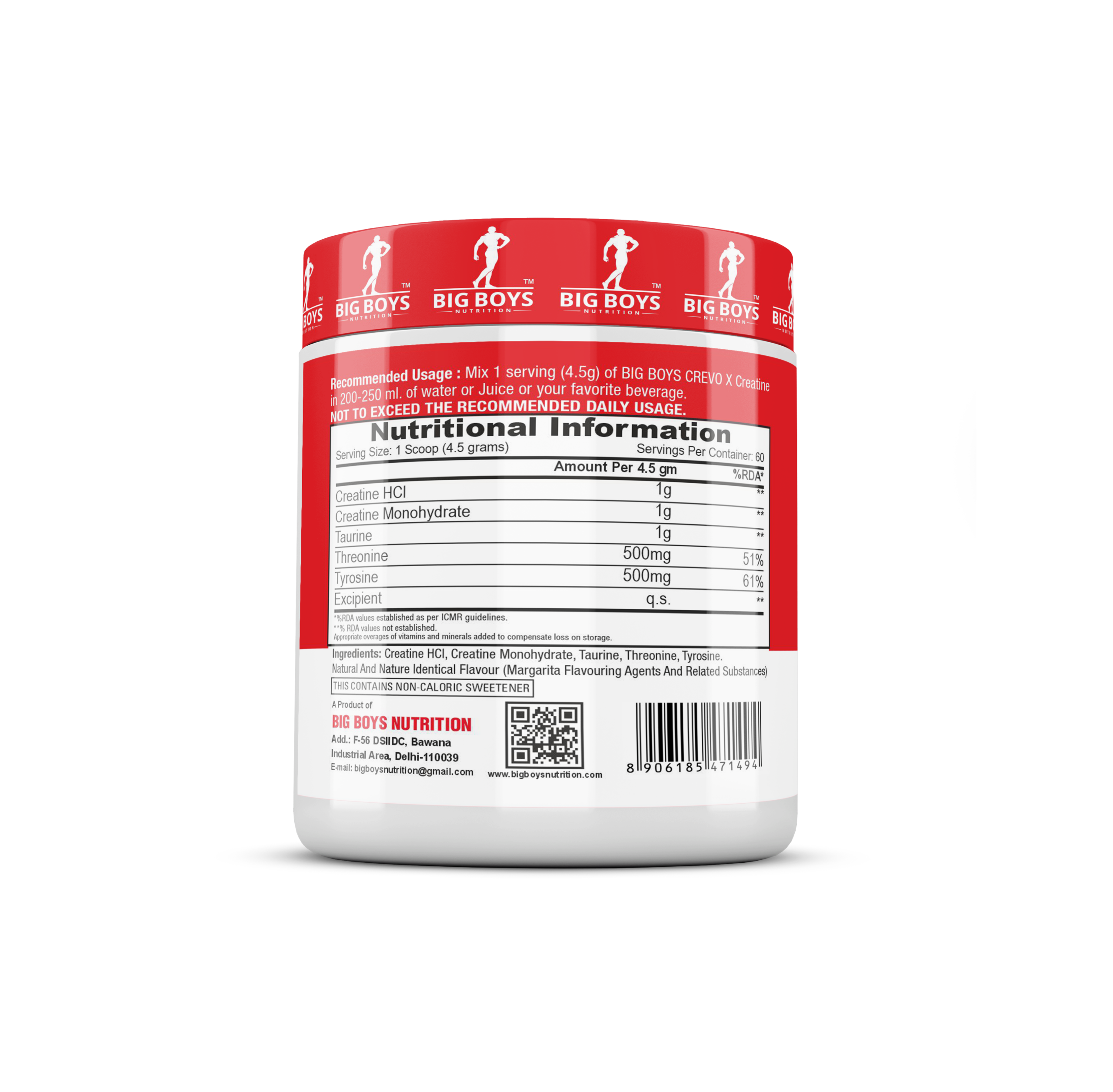 Big Boys Nutrition CREVO X Creatine – Advanced Creatine Blend for Power & Performance - Image 3