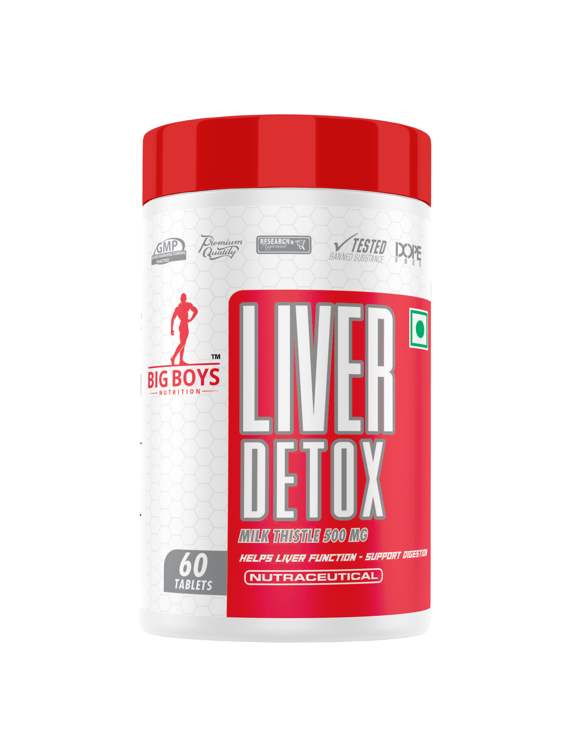 Big Boys Nutrition Liver Detox – Advanced Liver Support with Milk Thistle 500 mg