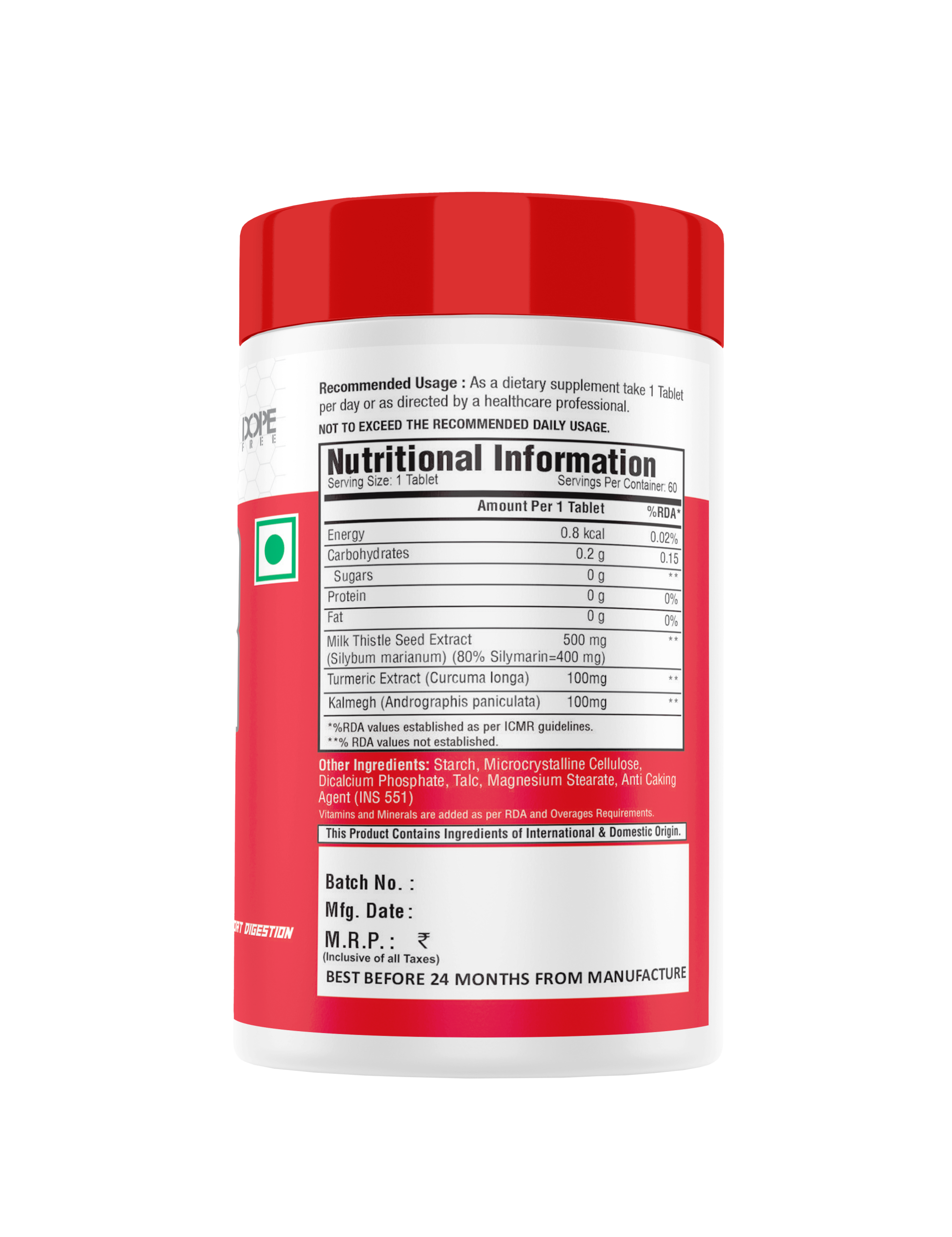 Big Boys Nutrition Liver Detox – Advanced Liver Support with Milk Thistle 500 mg - Image 2