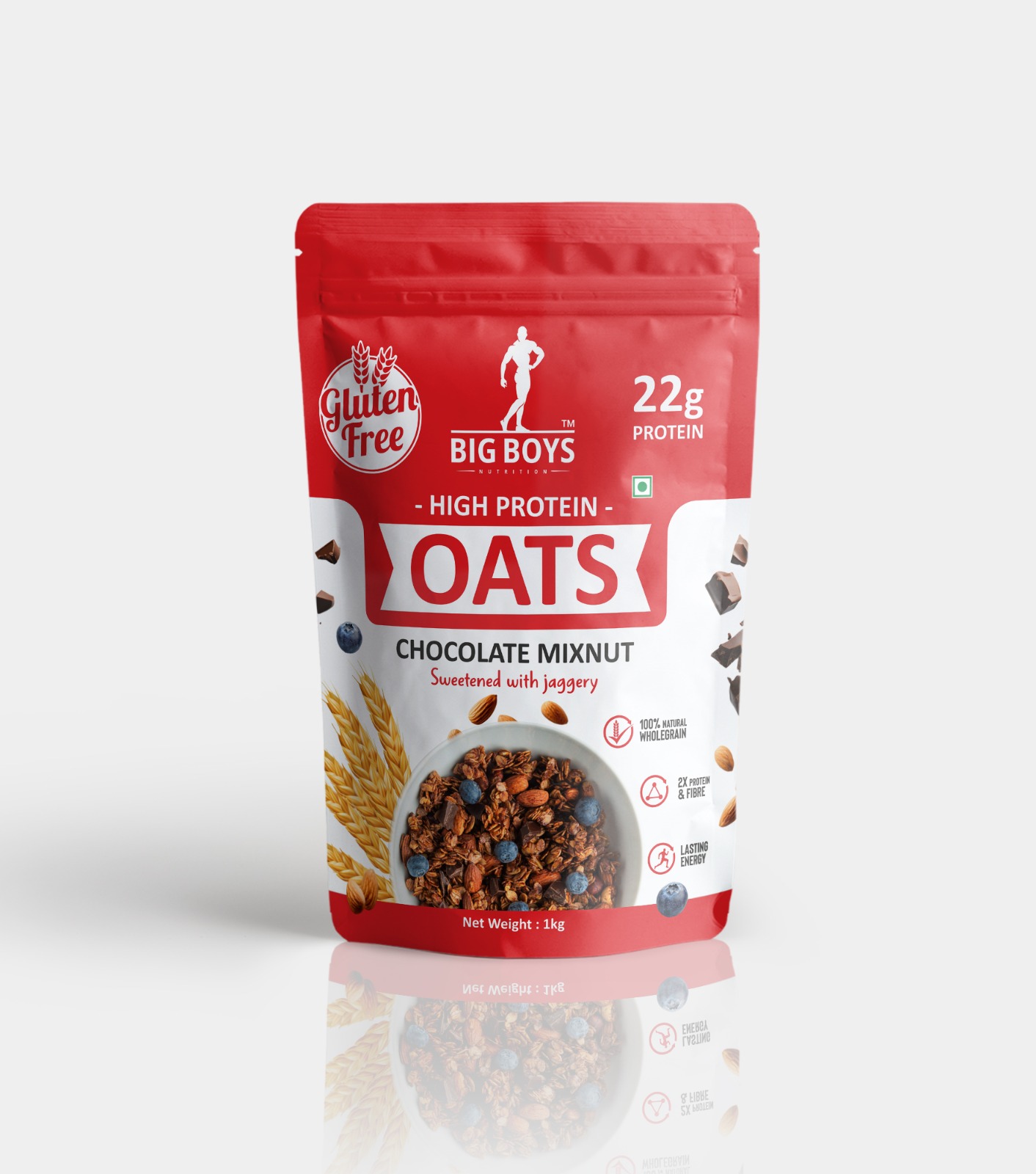 Big Boys Nutrition High Protein Oats – Chocolate Mixnut (Gluten Free)